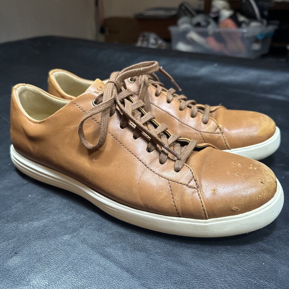 Cole Haan Grand.OS Brown Leather Oxfords Dress Shoes Men’s 11 See All Pics 320